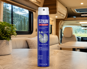 That New Car Smell Ozium odor eliminating car air freshener spray 3.5oz canister