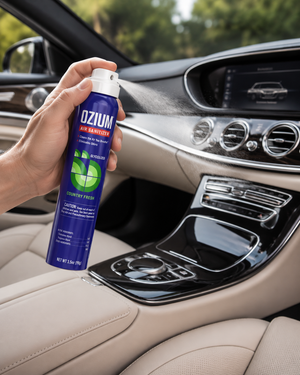 Outdoor Essence Ozium 3.5 ounce odor eliminating air freshener spray canister for natural freshness