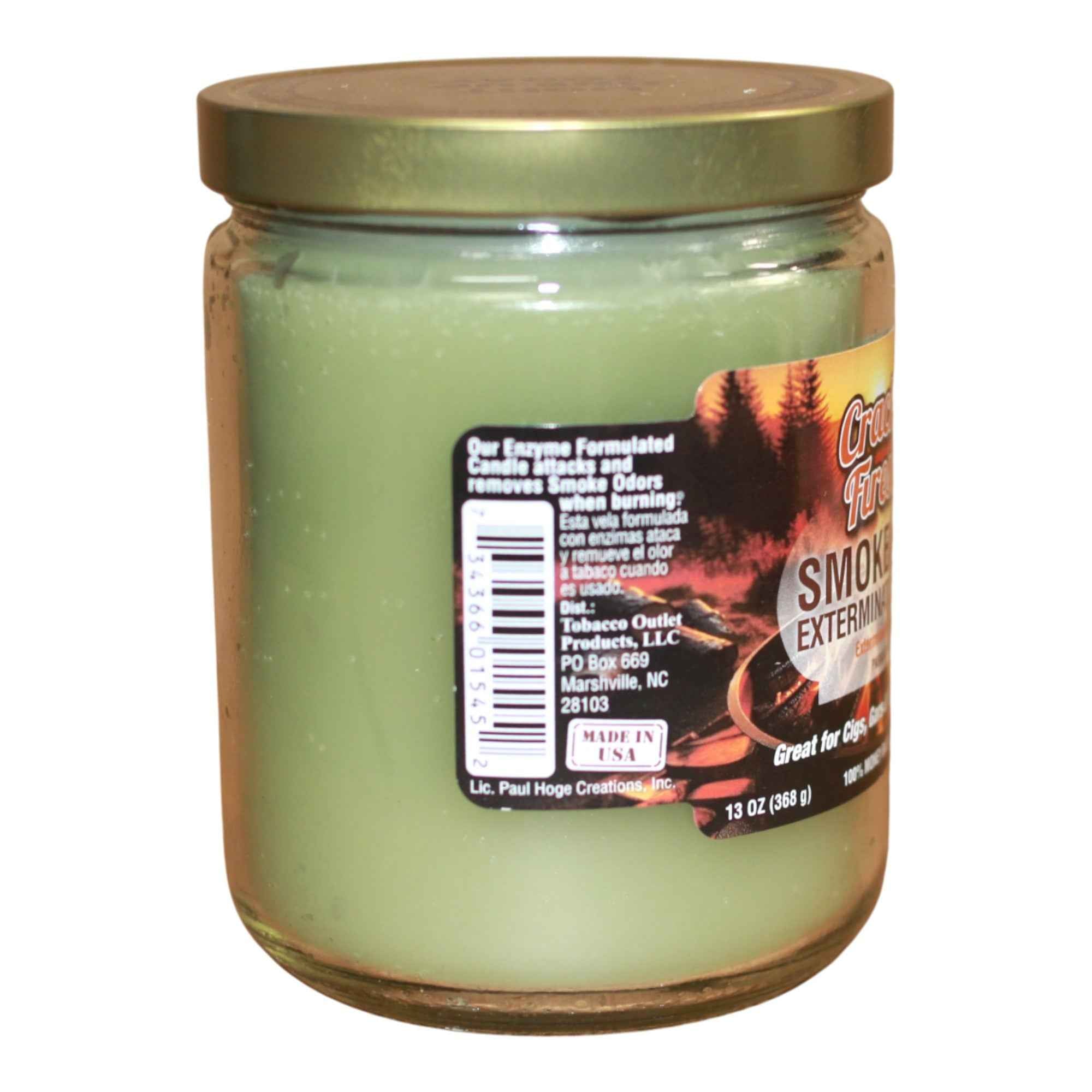 tobacco outlet smoke odor candles Products Soy Wax and glass Smoke Odor Exterminator Candles are enzyme formulated to attack and remove smoke odors Tobacco Outlet Products, LLC |