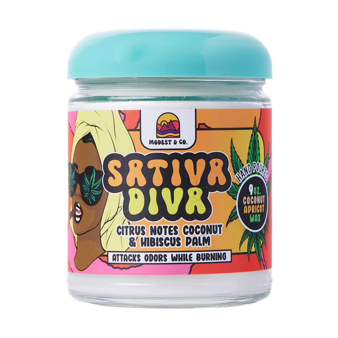 Sativa Diva - Modest and Co. Odor Fighting Candle