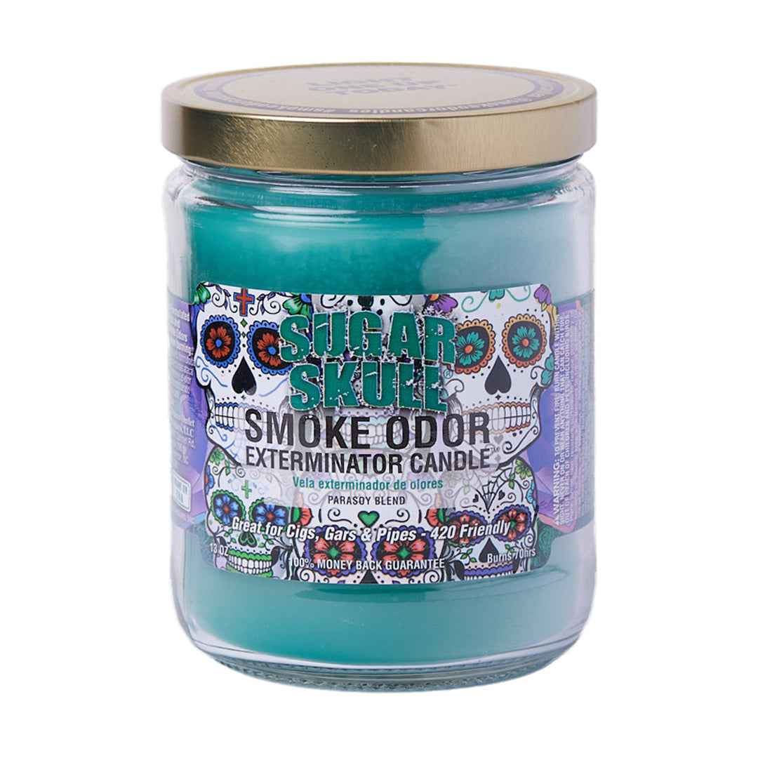 cigarette smoke eliminator candles Smoke Odor Exterminator 13oz Candle Sugar Skull