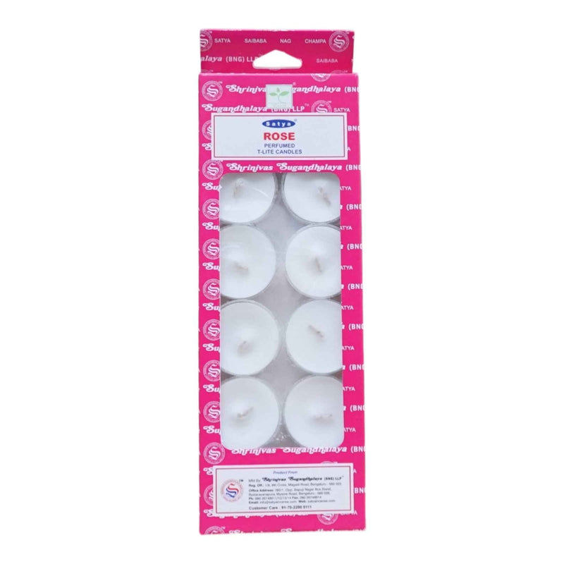 Satya Rose Tealight Candles for emotional regulation