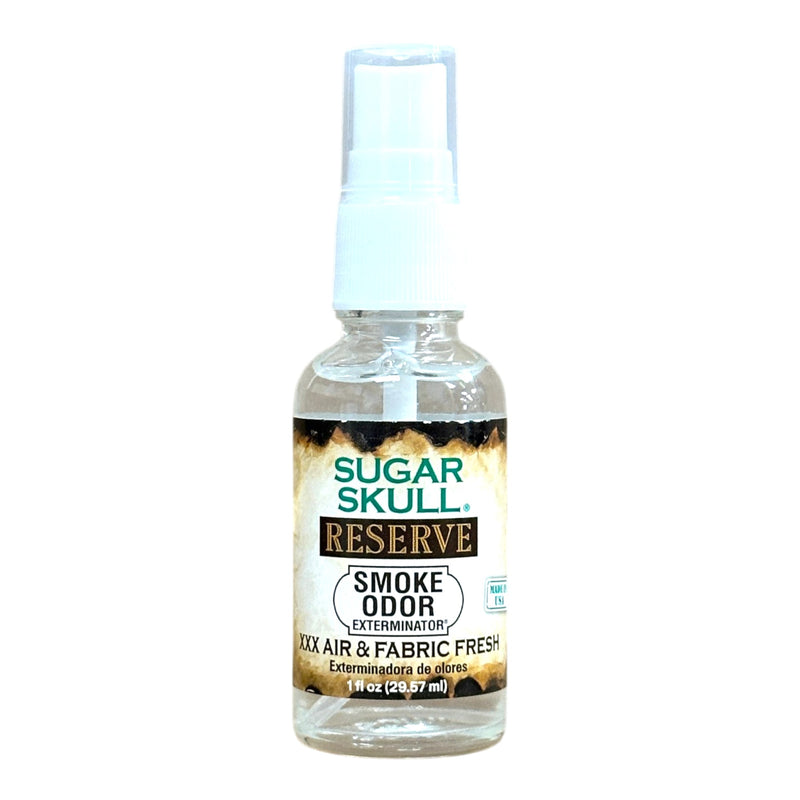 Sugar Skull Reserve air freshener neutralizing strong cigar smoke and cooking smells