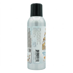 A silver aerosol spray can with a black cap, showing the side label of a product named 'Smokey Extended'.