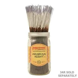 An Incense Stick by Wild Berry, featuring exotic scent notes of herbal sage, spicy carnation, and hyacinth.