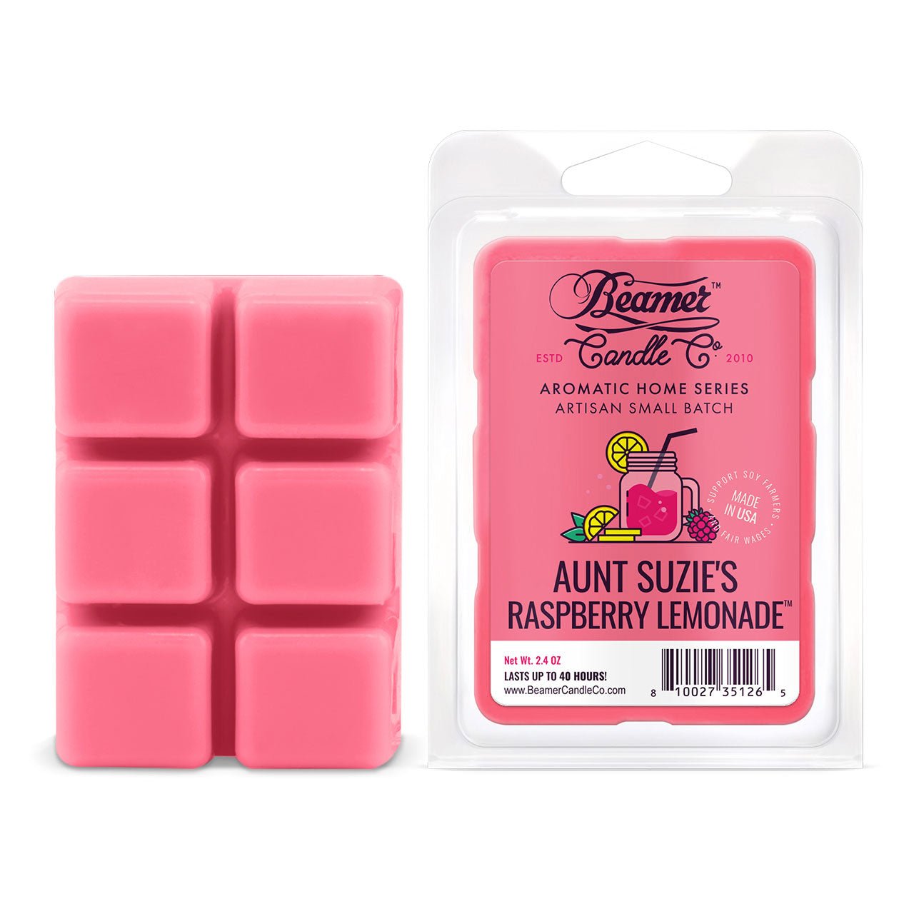 Aunt Suzie's Raspberry Lemonade - Beamer Candle Co - Nothing But Scents