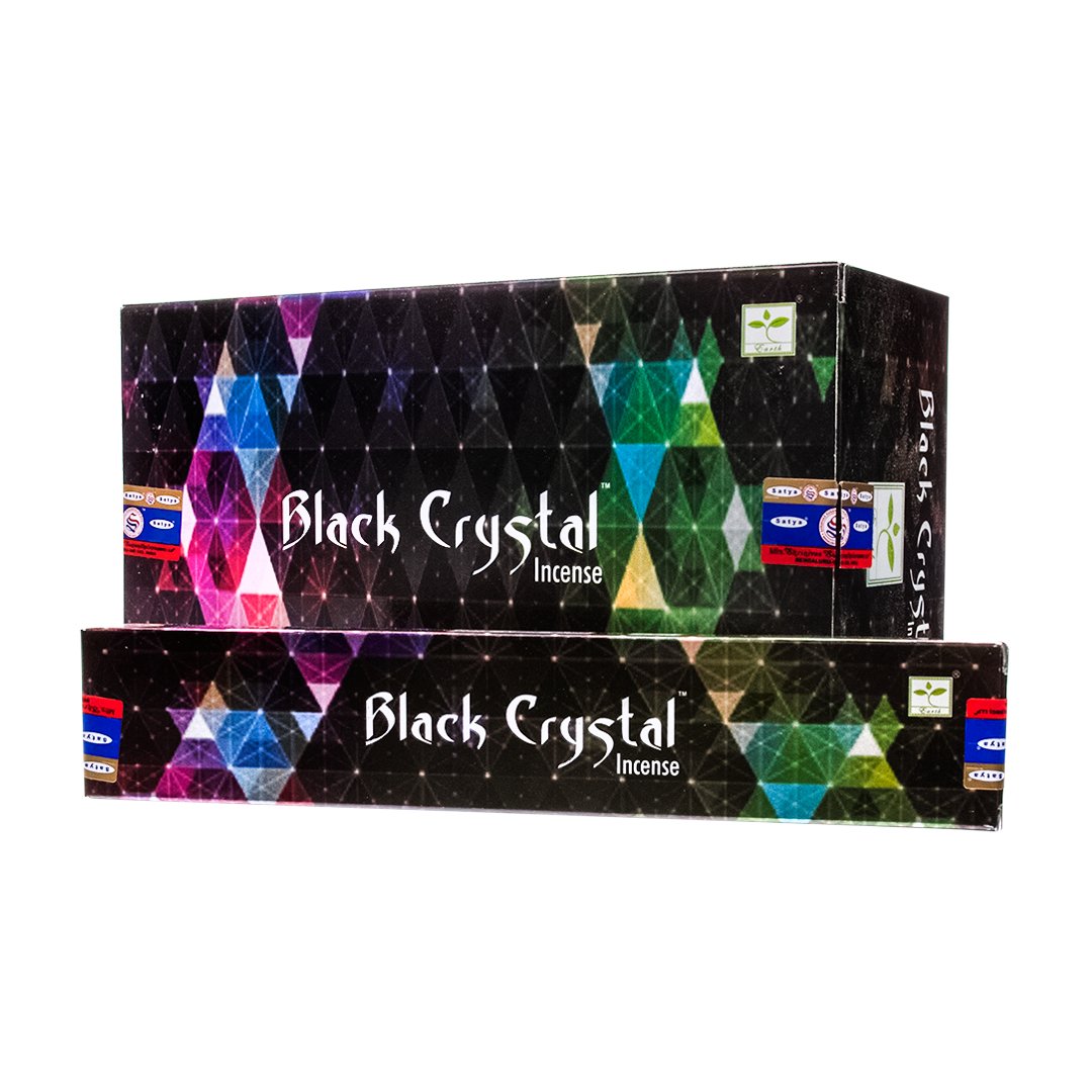 Black Crystal Incense 15 Gms - Satya - Nothing But Scents