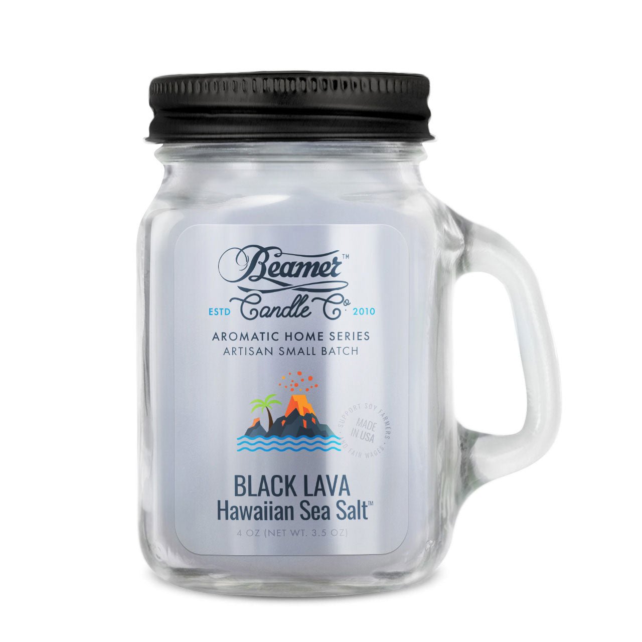 Black Lava Hawaiian Sea Salt - Beamer Candle Co - Nothing But Scents