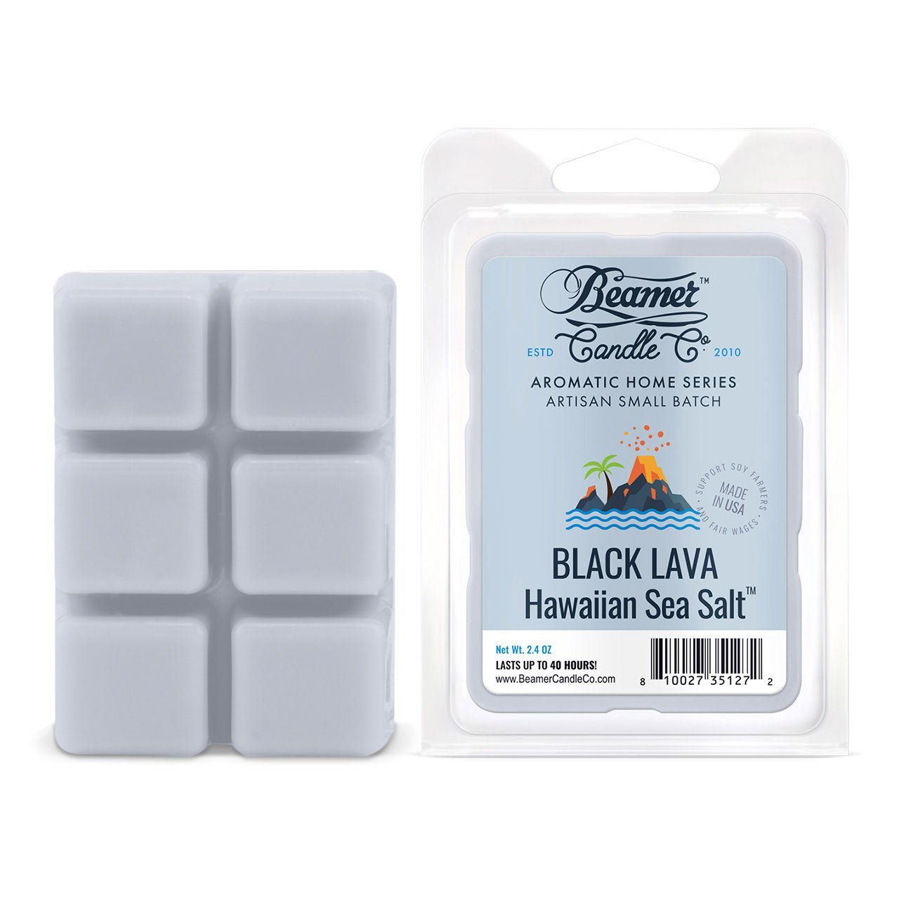 Black Lava Hawaiian Sea Salt - Beamer Candle Co - Nothing But Scents