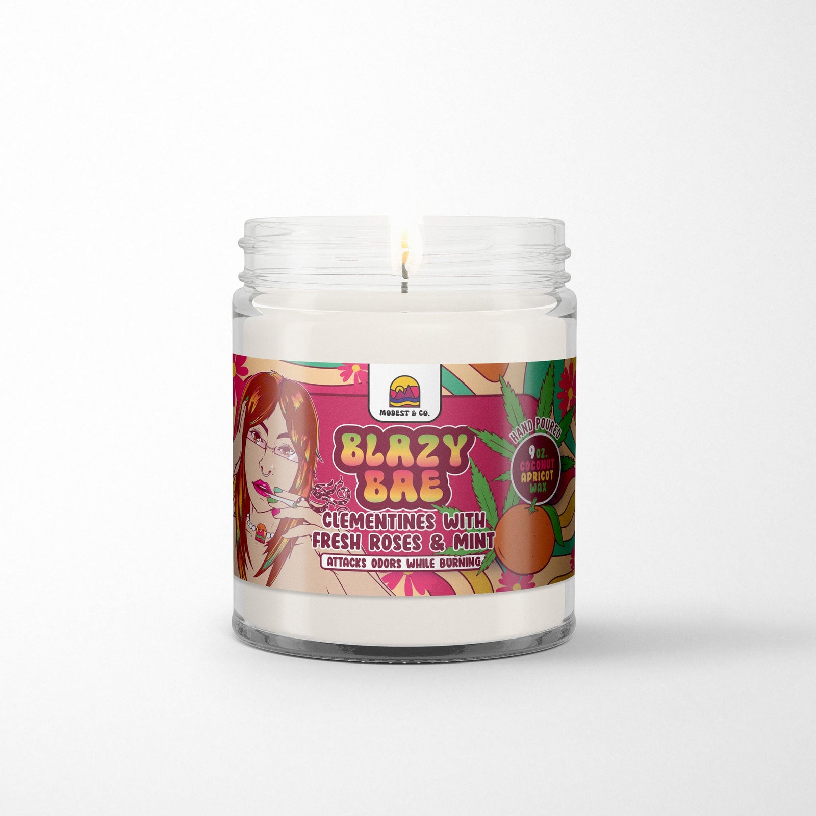 Blazy Bae - Modest and Co. Odor Fighting Candle - Nothing But Scents