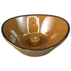 Ceramic Incense Burner 4 Inch Oval