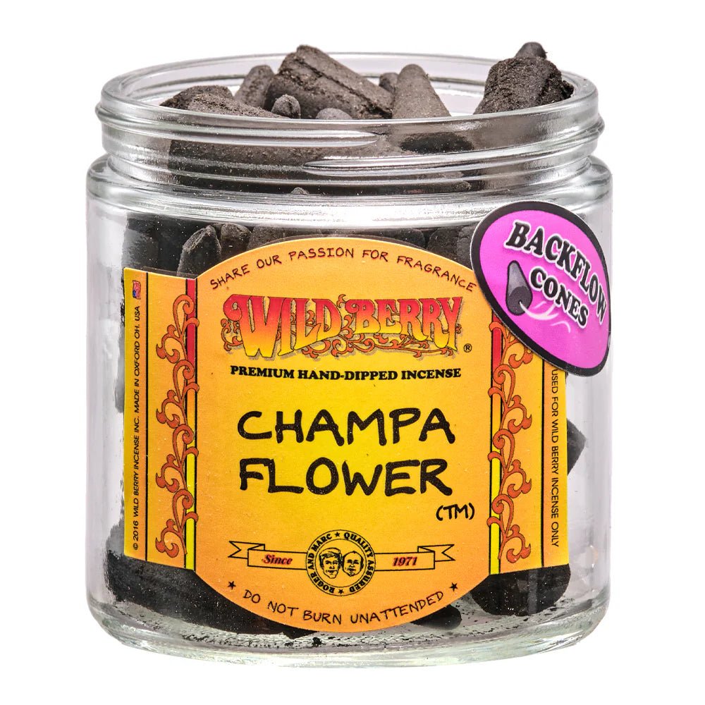 Champa Flower Wild Berry Backflow Cones - Nothing But Scents