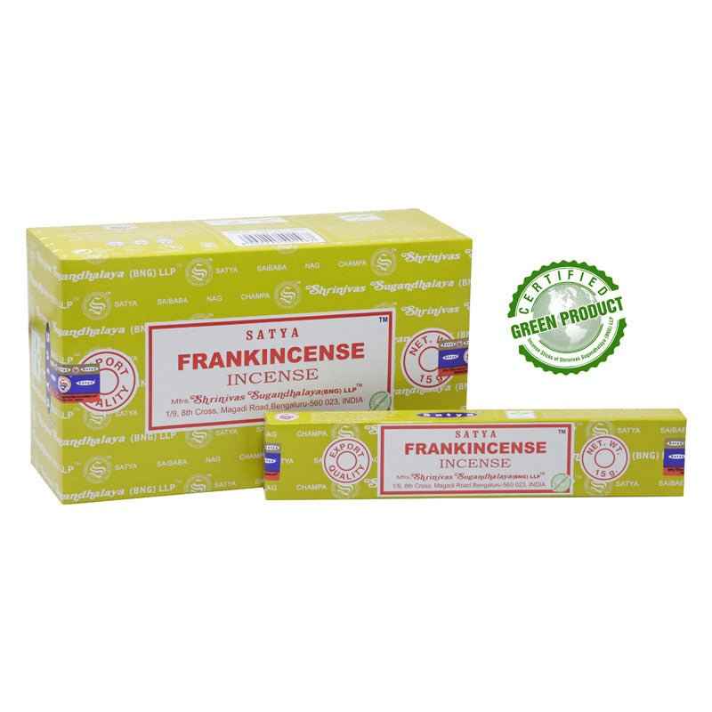 Satya Frankincense Incense Sticks for grounding and deep meditation