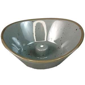 Ceramic Incense Burner 4 Inch Oval