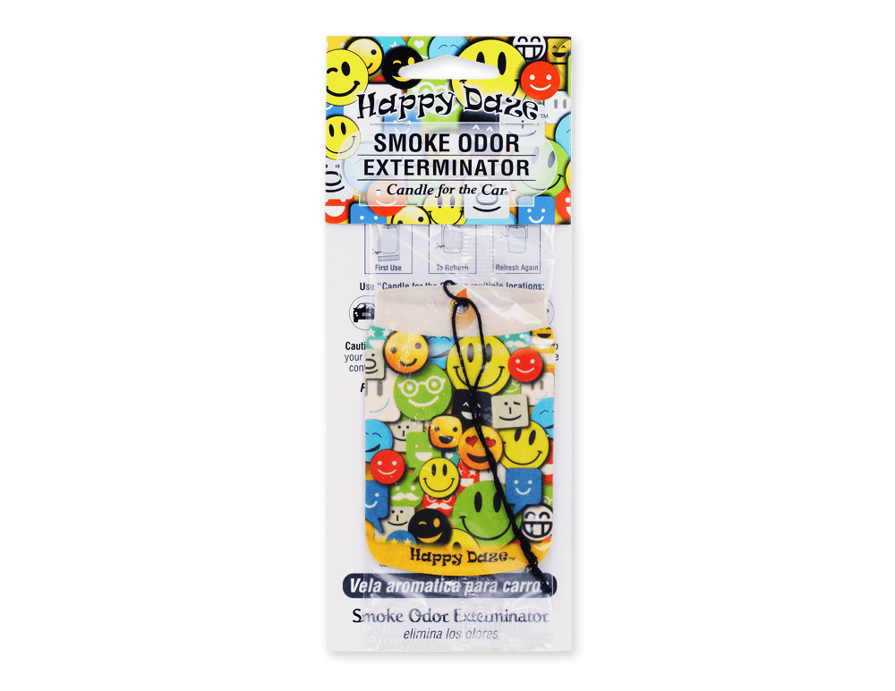 Happy Daze Car Freshener - Smoke Odor Exterminator - Nothing But Scents