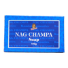 A Natural Soap by Kamini, featuring earthy scent notes of sweet champa flower and warm sandalwood.