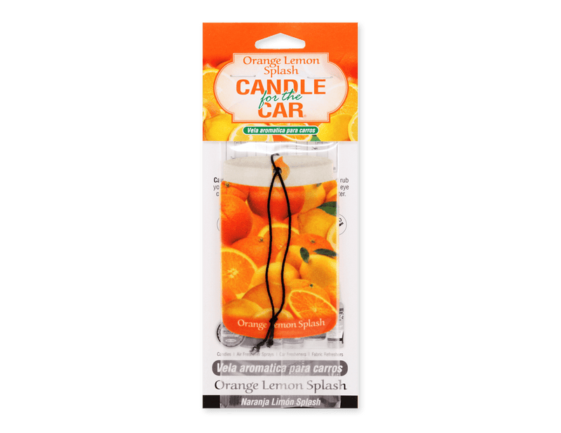 Orange Lemon Splash citrus car freshener for rideshare and delivery drivers