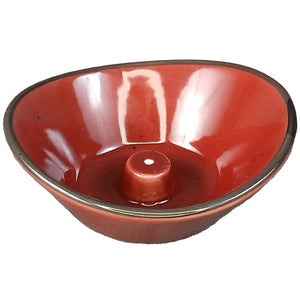 Ceramic Incense Burner 4 Inch Oval