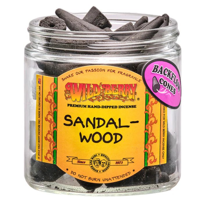 Sandalwood Wild Berry Backflow Cones - Nothing But Scents