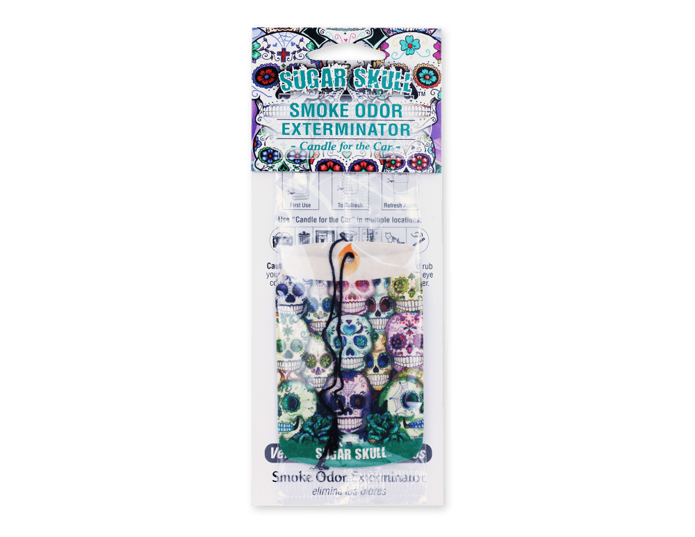 Sugar Skull Car Freshener - Smoke Odor Exterminator - Nothing But Scents