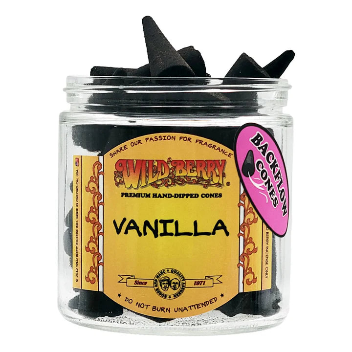 Vanilla Wild Berry Backflow Cones