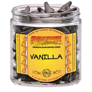 Wild Berry Vanilla incense cones with a warm and sweet scent for relaxing home fragrance and aromatherapy