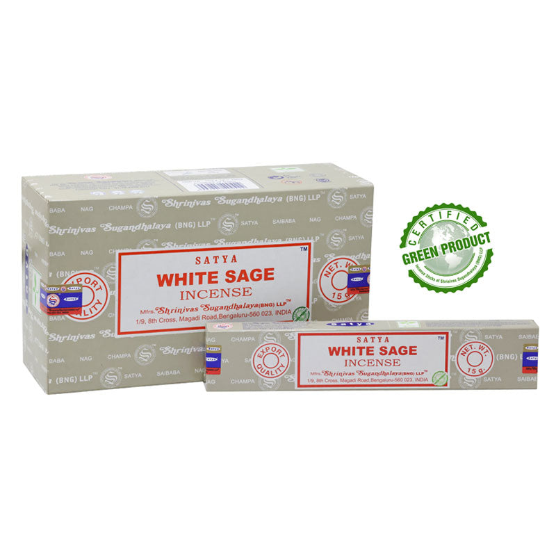 White Sage Incense 15 Gms - Satya