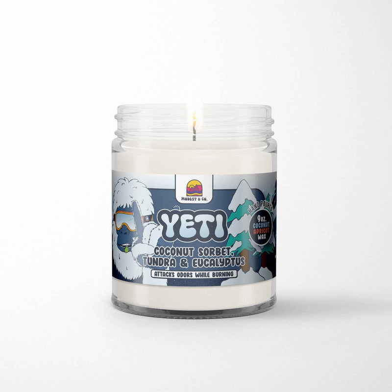 Yeti Candle by Modest & Co for a clean smelling home